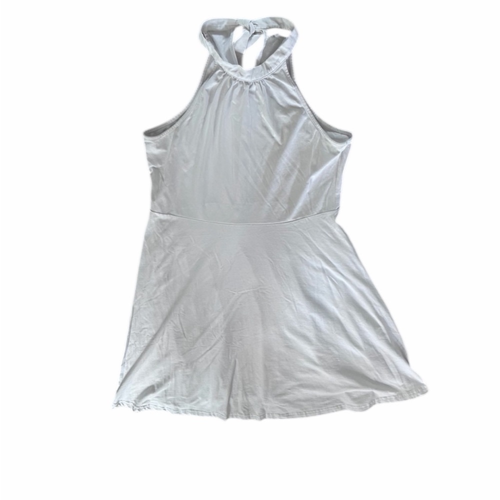 Ouges Woman’s White Halter Swing Dress - Size XL - PTP 18” - Picture 2 of 8